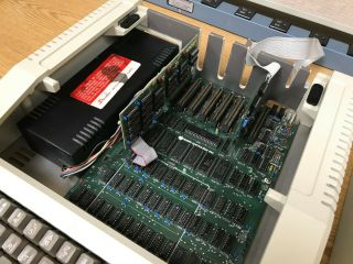 Vintage Apple II,  Computer A2S1048 w/ Disk Drive,  Microsoft Memory Card 2