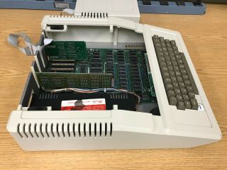 Vintage Apple II,  Computer A2S1048 w/ Disk Drive,  Microsoft Memory Card 3
