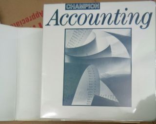 Champion Business Accounting Software,  Version 89.  09,  1989 -