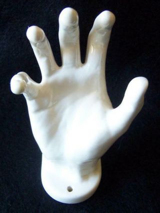 Vtg 70s 80s Nancy Funk Ceramic Hand Sculpture Pop Art California Holder Display