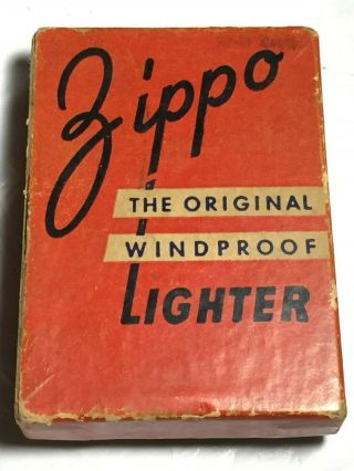 Antique Vintage Zippo Lighter Pat 2032695 3 Barrel W Instruction