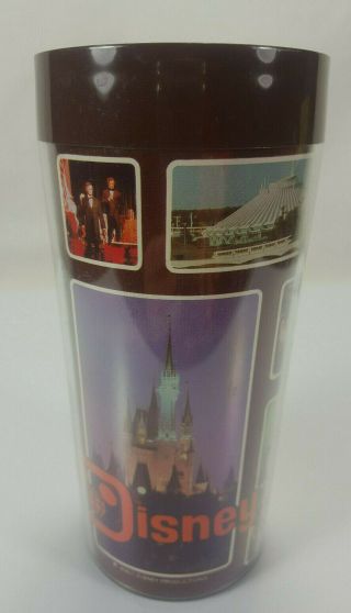 VINTAGE MADE IN USA WALT DISNEY WORLD THERMA SERV INSULATED DRINKING GLASS 3