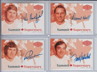 2004 - 05 Ud Legendary Signatures Summit Stars Autographs Nfm Frank Mahovlich /48
