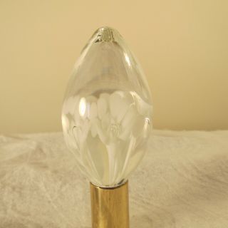 Vintage St.  Clair Glass Lamp Finial