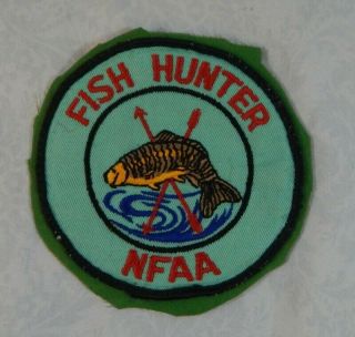 Vintage Nfaa National Field Archery Association Archery Fish Hunter Patch