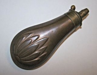Antique Copper/brass Gun Powder Flask