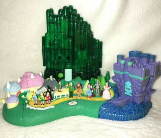 Vintage Polly Pocket Wizard Of Oz Complete Emerald City Play Set 2001 Dolls