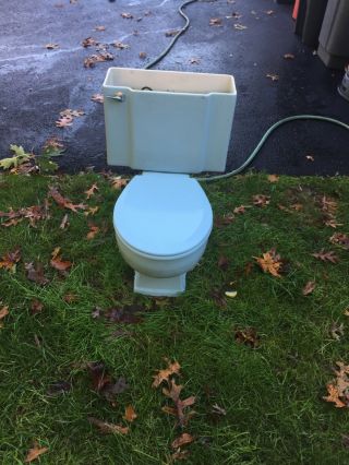 Vintage 50’s - 60’s Era Blue Kohler Toilet. ,  I Do Not Have Top Lid.