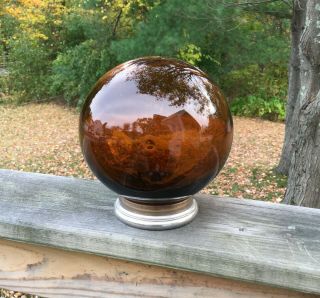 Clevenger - Blown Large Witch Ball Whimsey South Jersey Glass
