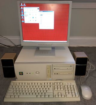 Vintage Windows 98 / Dos Gaming Desktop Computer Pc