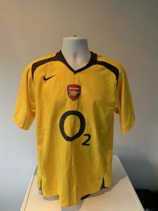 Vintage Arsenal 2005/06 Away Shirt Medium Adults