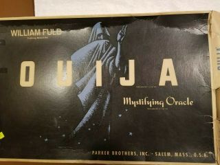 Vtg Ouija Board Mystifying Oracle Game William Fuld Talking Board 1960 