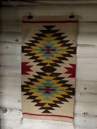 Early Antique Navajo Native American Textile Weaving Rug Blanket