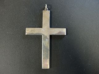 Rare Vintage Sterling Silver Foster Cross Crucifix Big 3 " X 2 " 40grams