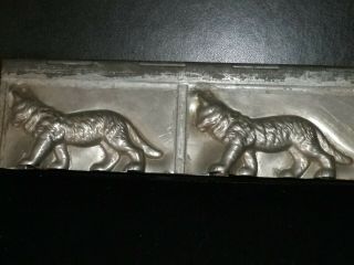 Professional,  Vintage Metal Chocolate Mold,  Hinged Double Mold,  Cats.