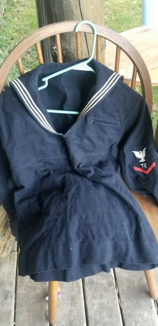 Vintage US WW2 Era Navy wool shirt and pants 2