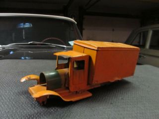 Metalcraft Vintage Toy Delivery Box Truck Stamped Steel 1930 