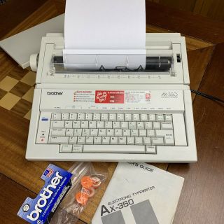 Brother Ax - 350 Portable Daisy Wheel Electronic Typewriter See Video