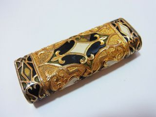 Cartier Paris Roy King 18K Gold Plated Hand Carving Engraved Gas Lighter 2