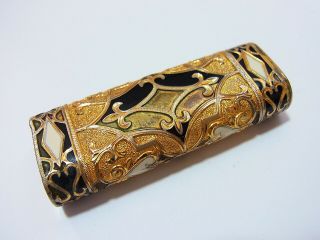 Cartier Paris Roy King 18K Gold Plated Hand Carving Engraved Gas Lighter 3