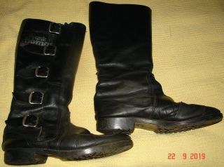 Frank Thomas Vintage Leather Buckle Boots Size Uk 8 Lined Classic 80 