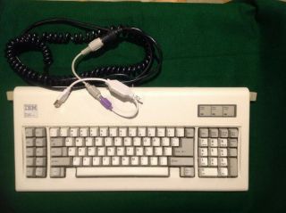 Very Rare Good Ibm Model F At 84 Key Keyboard,  Buckling Spring Clicky Keyboard