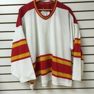 Vintage Calgary Flames Hockey Jersey Blank Size Large Maska