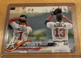 2018 Topps Update Ronald Acuna Jr.  Ozzie Albies Vintage /99 Us43 Braves Rc