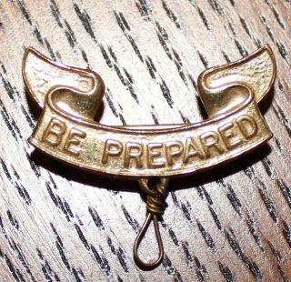 Vintage Be Prepared Boy Scouts Lapel Pin Pat.  19ll B.  S.  Of Memorabilia