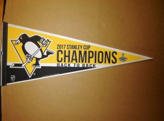 2017 Pittsburgh Penguins Nhl Stanley Cup Champions Pennant