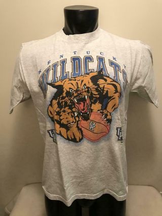 Vintage Kentucky Wildcats Basketball 1995 Shirt Mens Large Made In Usa