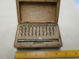 Vintage Unbranded Shaping Deburring Tool Set Watchmaker Repair Tools