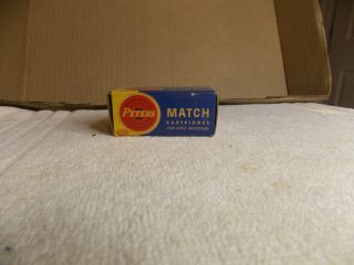 Empty Ammo Box Only Peters Match 22lr