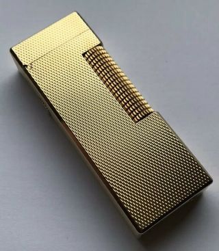 Dunhill Gold ‘barley’ Rollagas Lighter - Fully Overhauled