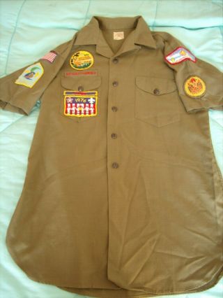 Vintage Boy Scout Bsa Uniform W/ Patches - 1969 National Jamboree,  Csp