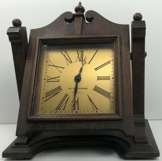 Vintage Seth Thomas 4 - Jewels Table Clock On Easel