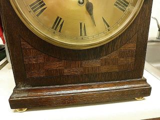 antique gustav becker clock westminster chimes mahogany case key pendulum 2