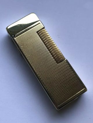 Early Dunhill Gold ‘barley’ Rollagas Lighter - Fully Overhauled