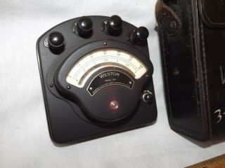 Weston Electrical Instruments Dc Voltmeter Model 280 Mad Scientist Steampunk Vtg