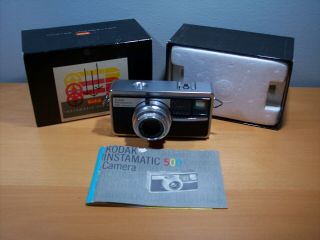 Vintage Kodak Instamatic 500 Camera Box And Instructions - Xenar F:28 / 38 Mm Le