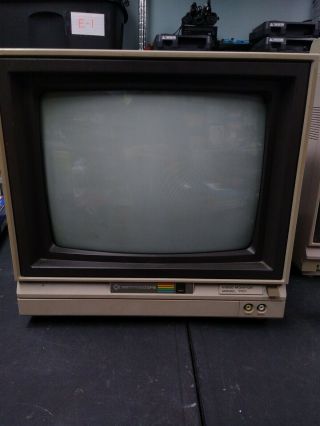 Commodore 1701 Color Monitor 64 CRT - and Great 3