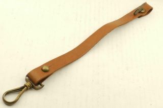 Ww2 Vintage Japanese Army Leather Sword Hanger Belt C0086