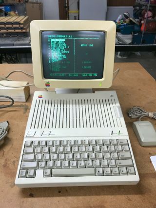 Apple Iic Computer,  Monitor W/stand,  Mouse,  Printer,  More,  Verified