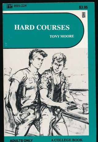 Hard Courses 1980s Surey Books His Gay Pulp Fiction Paperback Pbo Novel Nm