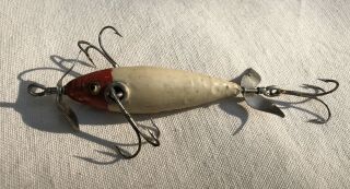 Vintage Winchester 3 Hook Minnow Fishing Lure,  Fisherman’s Touch Up Paint Job