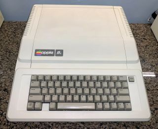 Restored - Vintage Apple IIe Enhanced Computer with 5.  25” Disk II Floppy Drive 2