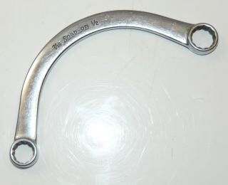 Vintage Snap - On 7/16” - 1/2” Half Moon Cx - 1416 Obstruction Wrench Inv14090