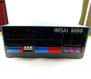 Vintage IMSAI 8080 Computer Serial 25050A Includes (6) S - 100 Cards 3