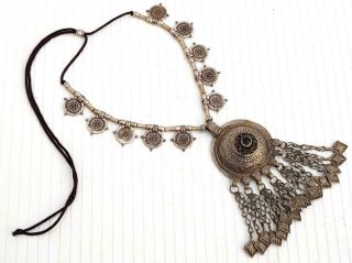 Vintage Banjara Handmade Rare Tribal Afghan Kuchi Gypsy Ats Pendant Necklace