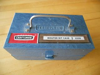 Vintage Craftsman Router Bit Kit 9 - 2550 Not Complete